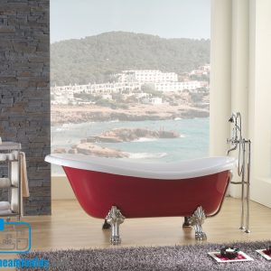 BAÑERA EXENTA ÉPOCA BICOLOR CLEOPATRA 170x77 CM BRILLO URDAPLAST