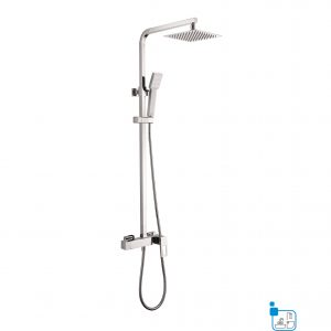 COLUMNA DUCHA MONOMANDO CUADRADA SUECIA IMEX