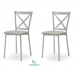 CONJUNTO 2 SILLAS CROSS CAUXI