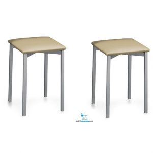 CONJUNTO 2 TABURETES PEQUEÑOS SIN RESPALDO KLARA